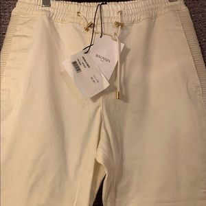 Balmain Paris Jogger Pants:  Ecru:  NWT